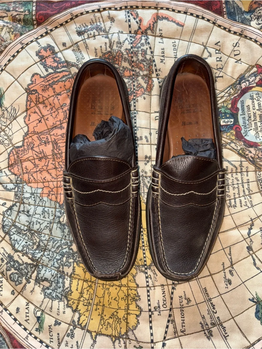 Allen Edmonds Dark Brown Leather Penny Loafers